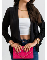 Lily Black Open Cardigan