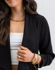 Lily Black Open Cardigan