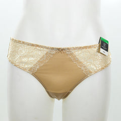 INC International Concepts Smooth Lace Thong Taupe Dream