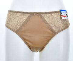INC International Concepts Smooth Lace Thong Taupe Dream