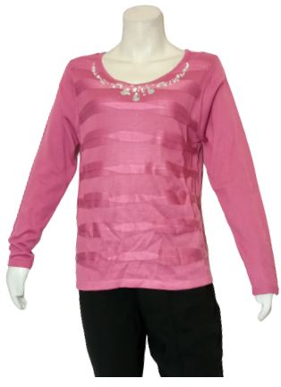 Pink Jeweled Sweater