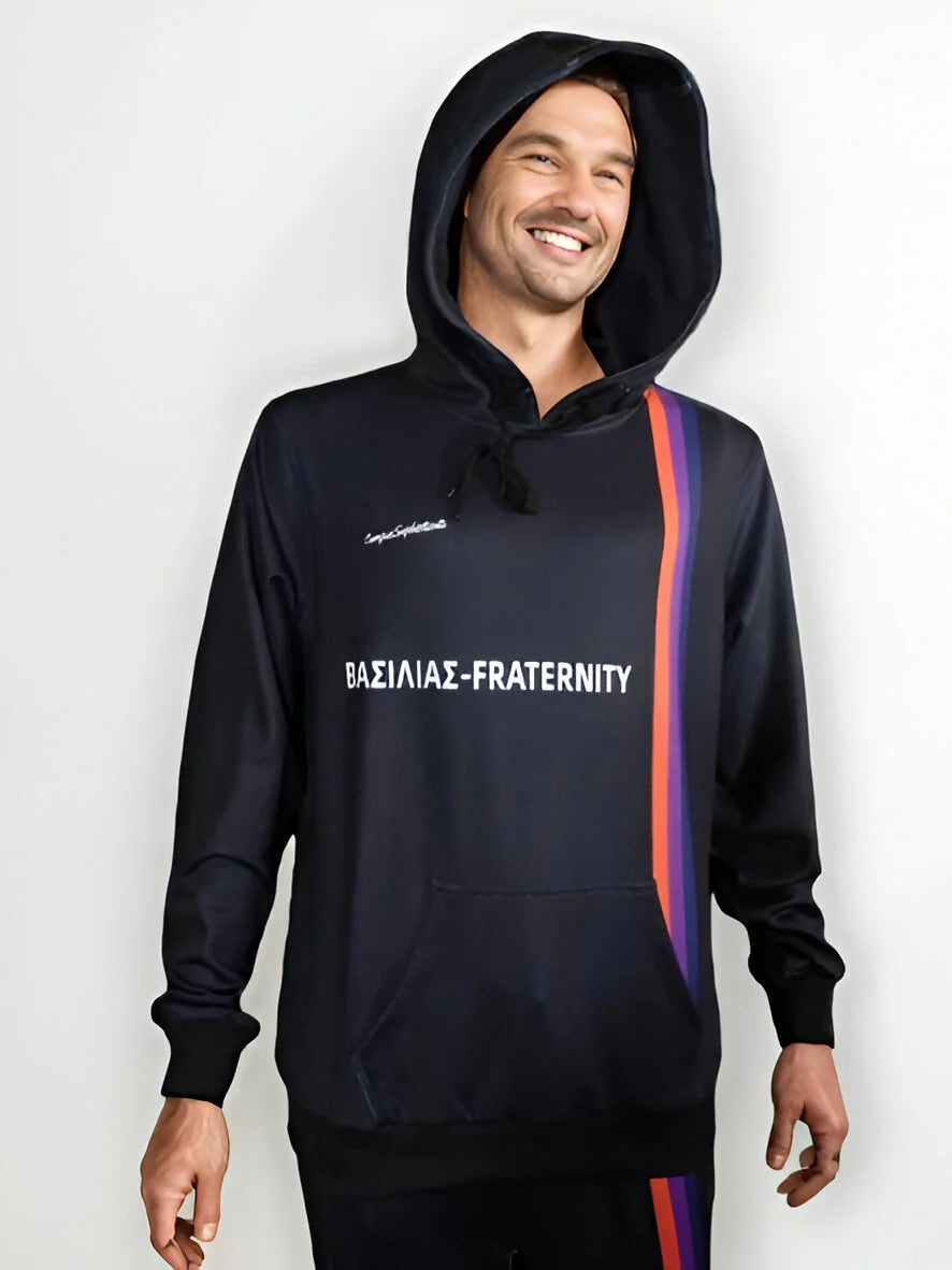 mens black hoodie​