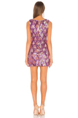 purple mini dress