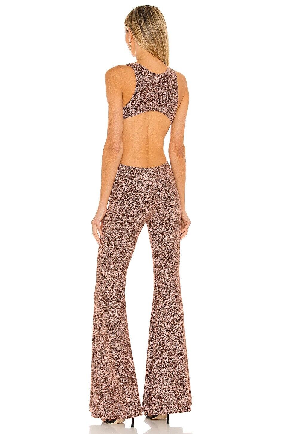 bronze metallic jumpsuit