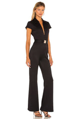 Amanda Uprichard Walker Jumpsuit in Black