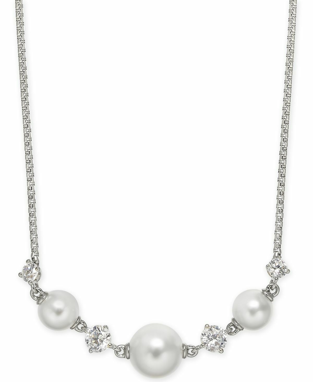 Eliot Danori Crystal & Imitation Pearl Statement Necklace