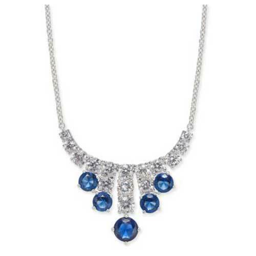 Eliot Danori Silver-Tone Cubic Zirconia Necklace