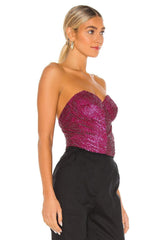 retrofete Katie Bustier in Orchid Pink - size XS