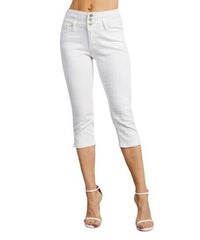 Suzanne Betro White Victoria Capri Pants size 14