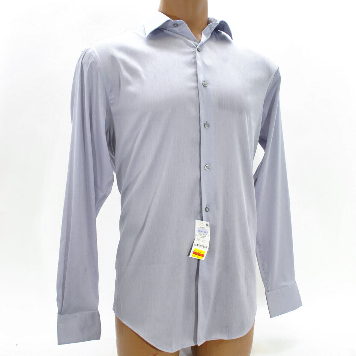 Alfani Silver AlfaTech Regular Fit Dress Shirt M15-15.5, 34/35 / S14-14.5, 32/33