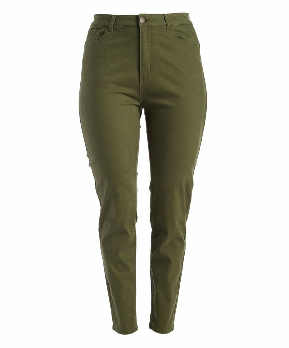 Emperial Premium Olive Twill Skinny Jeans size 3X (20-22)