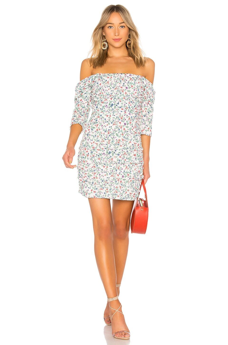 Green Floral Mini Dress