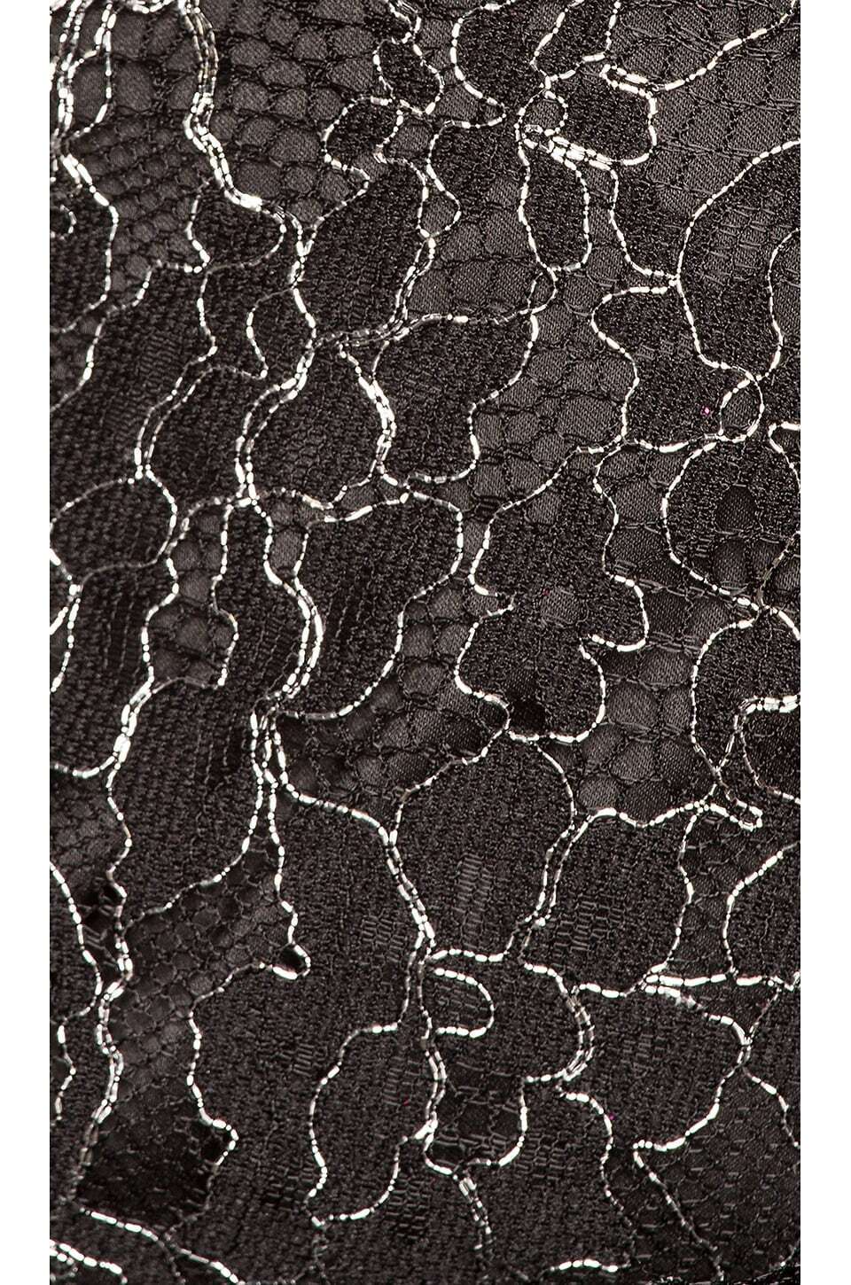 black metallic mini dress