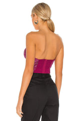 retrofete Katie Bustier in Orchid Pink - size XS