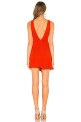 red mini dress