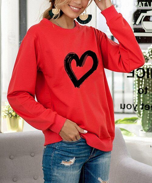 red Heart Sweatshirt size XXL