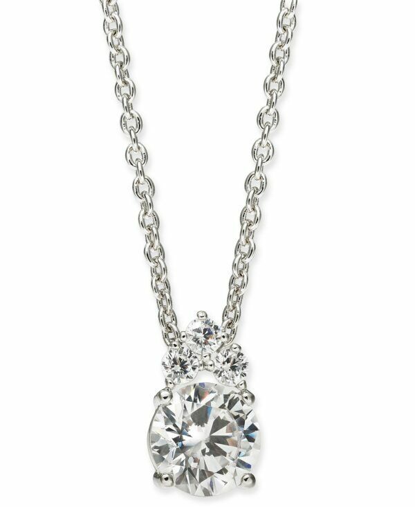Eliot Danori Cubic Zirconia Pendant Silver-Tone