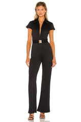 Amanda Uprichard Walker Jumpsuit in Black