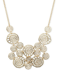 Lonna & Lilly Gold-Tone Textured Disc Drama Necklace