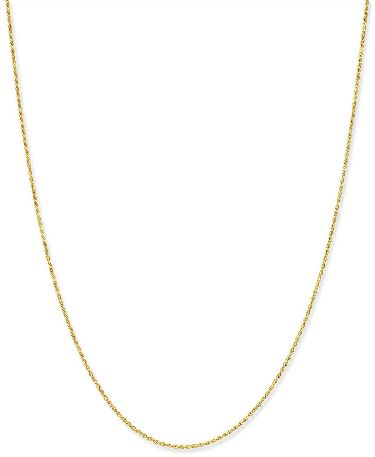 Giani Bernini Thin Rope Chain Necklace in 18k Gold-Plate Over Sterling Silver