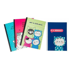 B5 / 60 pages Glued Notebook 70gsm White paper 5mm Square (4 per pack)