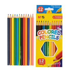M&G Hexagon Color Pencil 12 colors Flat Box Package (1 per pack)