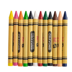 M&G 8mm*90mm Round Crayon 12 colors (1 per pack)