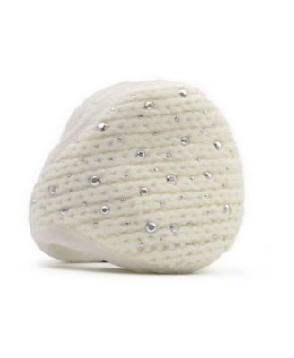 180s Women's Voss Knit Behind The Head Ear Warmer - White