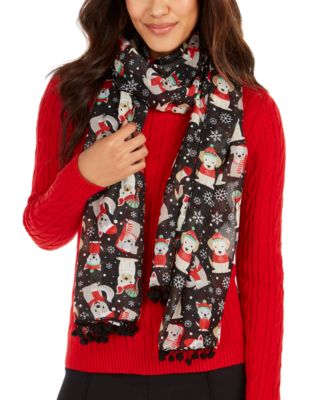 Cejon - Multi Color Puppy Pattern Outfits Scarf