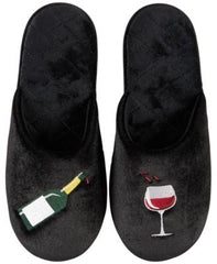 INC - Black WINE SLIPPER