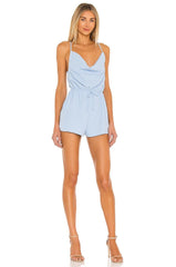 Cowl Neck Romper 