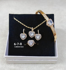 I Can't Believe It's Not Gold heart with big cz