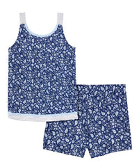 René Rofé Blue Paisley Tuck Me In Short Pajama Set