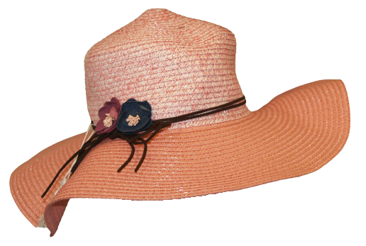 Aurora sun hat with flower