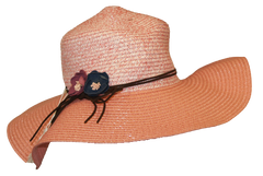 Aurora sun hat with flower