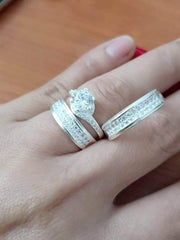 Campus Sophisticate Collection 925 Pure Italian Silver Wedding Rings