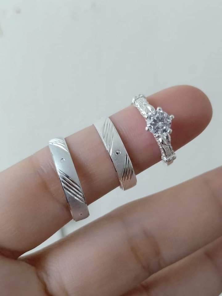 Campus Sophisticate Collection 925 Pure Italian Silver Wedding Rings