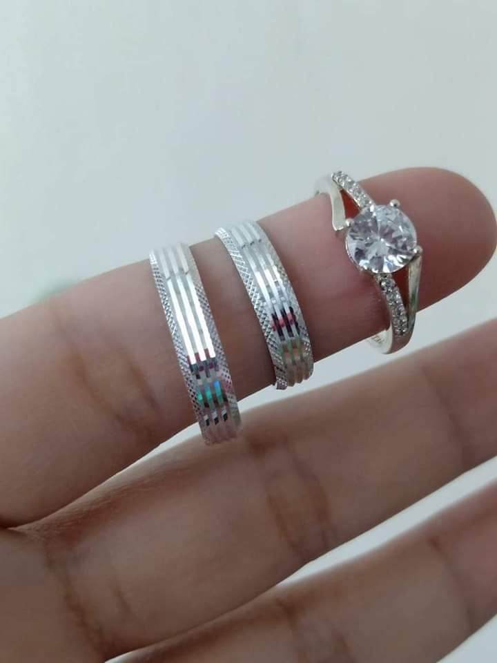 Campus Sophisticate Collection 925 Pure Italian Silver Wedding Rings