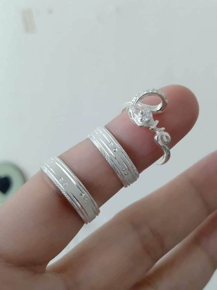 Campus Sophisticate Collection 925 Pure Italian Silver Wedding Rings