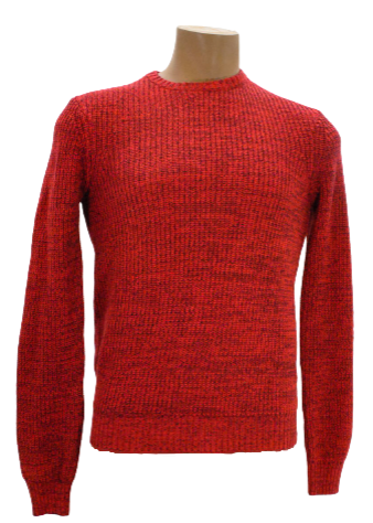 INC Licorice Red Ribbed Pullover