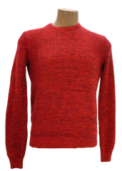INC Licorice Red Ribbed Pullover