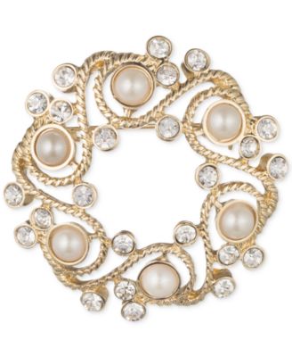 Anne Klein Gold/Pearl Jewelry
