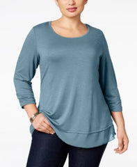 Style & Co blue top 0x