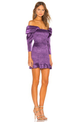 dark purple mini dress