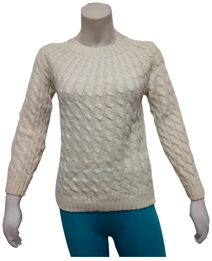 Long Sleeve Cream Sweater