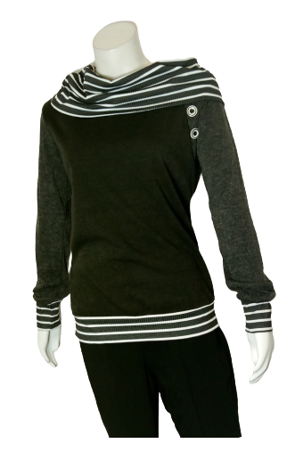 Lucky Striped and Solid Sweater