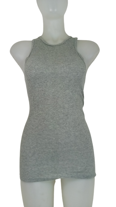 Stafford Gray Ribbed Tank Tops