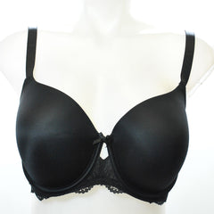 INC International Concepts Womens Plus Size Lace-Trim Bra Black