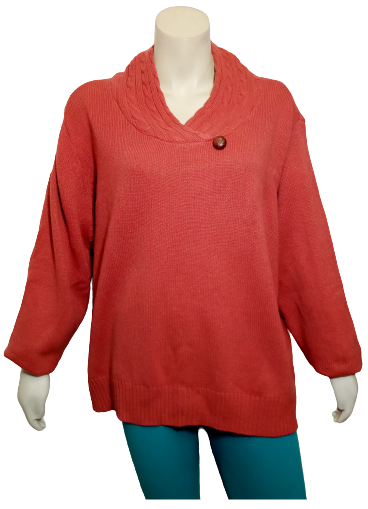 Pink American Sweetheart Button Sweater