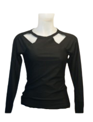 Cool Run cutout long sleeve top